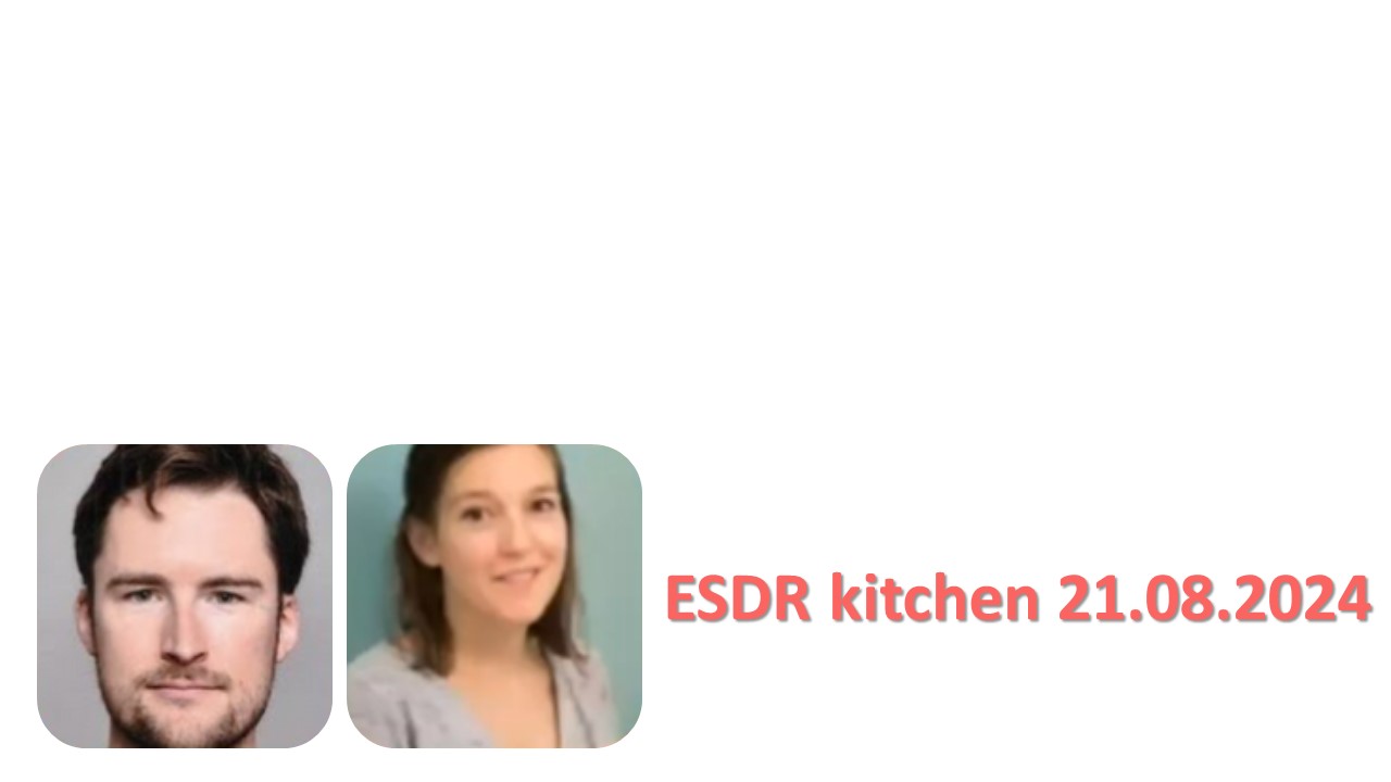 Interventions de 2 de nos cliniciens-chercheurs au cours des très populaires sessions de l'ESDR kitchen 