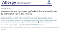 Unique molecular signatures typify skin inflammation induced by chemical allergens and irritants